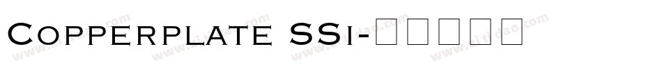Copperplate SSi字体转换